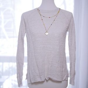 J. Crew Mesh Open knit Crocheted Pullover Sweater
